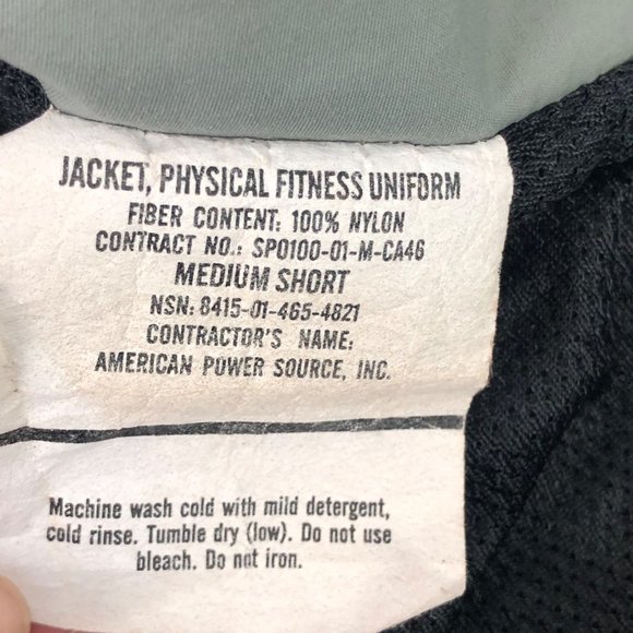 U.S. ARMY PT JACKET MENS SIZE MED SHORT - Picture 4 of 13
